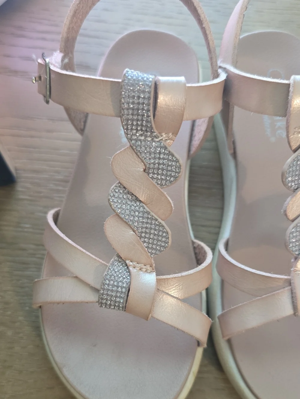 Toddler Girl Rhinestone T-Strap Sandals